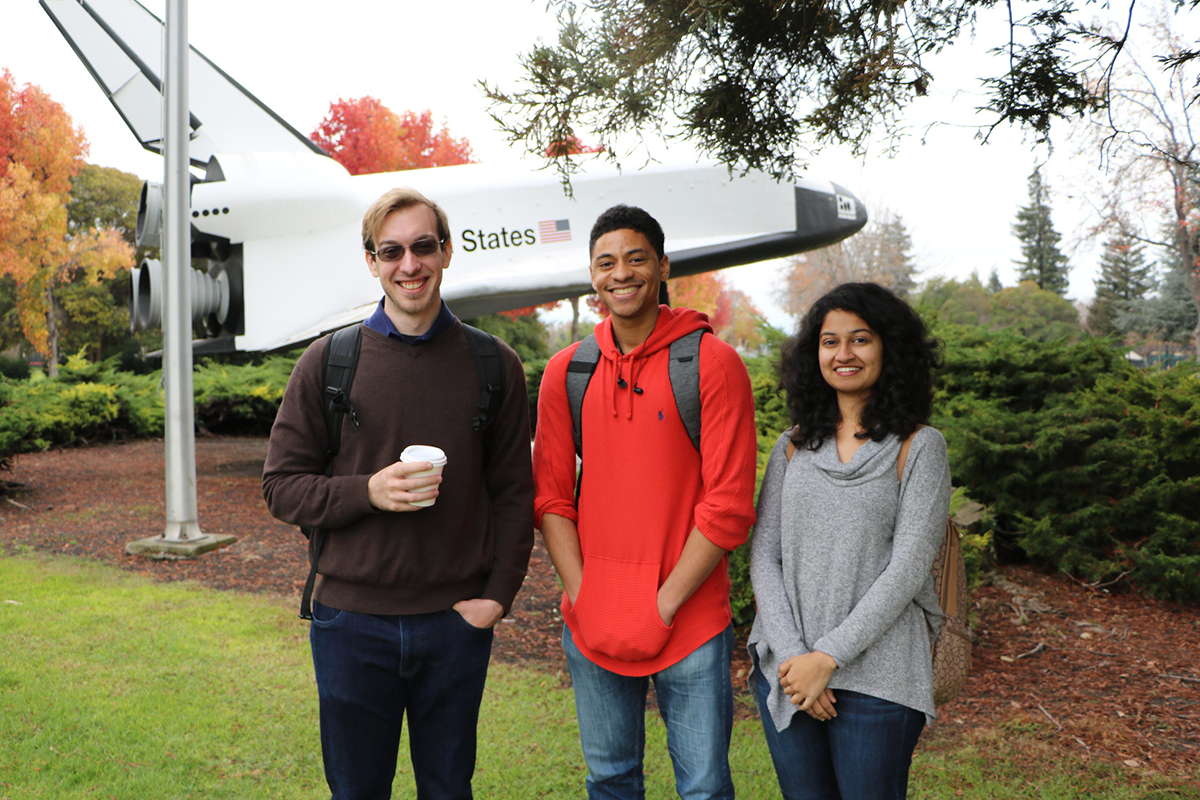 students pose for a photo at CMU's Silicon Valley location
