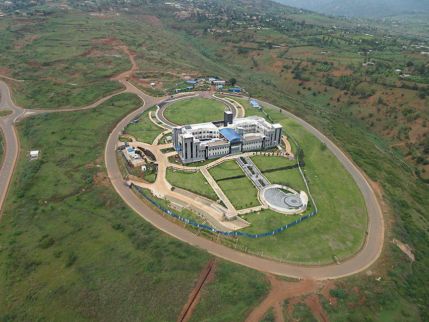 Aerial view of the new CMU-Africa location
