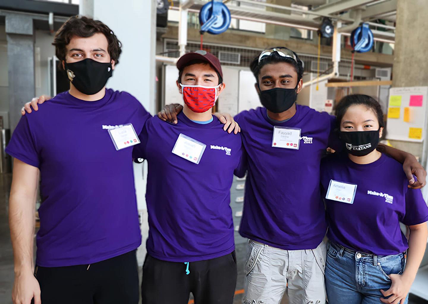 Students on the Purple team