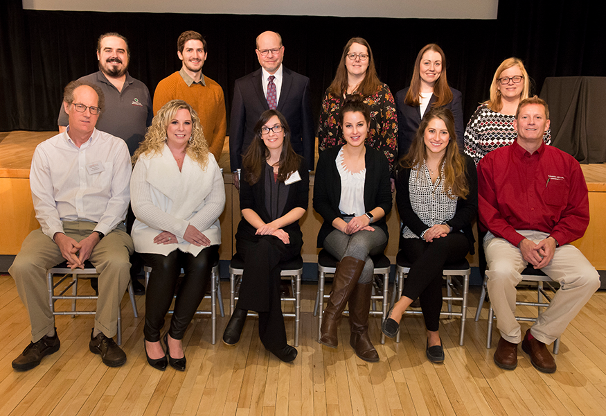 2018 College of Engineering Staff Recognition Awards Committee with Interim Dean Jon Cagan